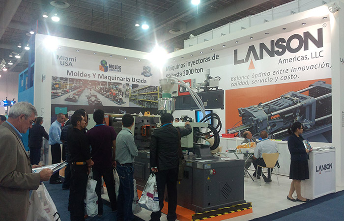 Lanson injection molding machine in Mexico exhibition Lanson injection molding machine in Mexico exhibition