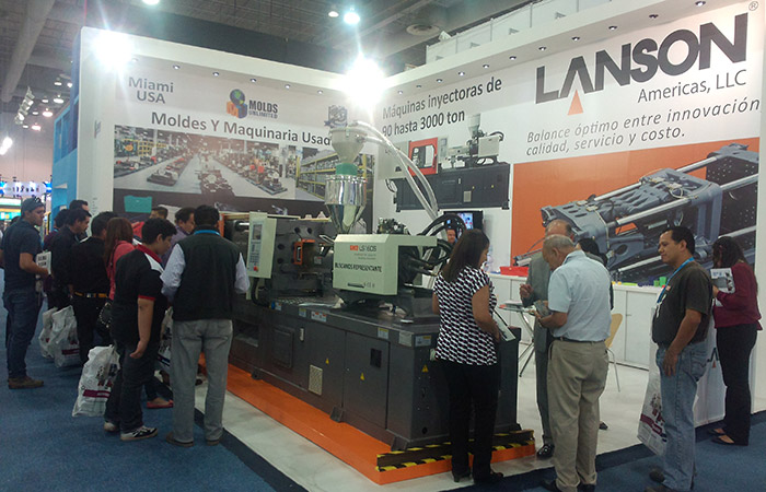Lanson injection molding machine in Mexico exhibition Lanson injection molding machine in Mexico exhibition